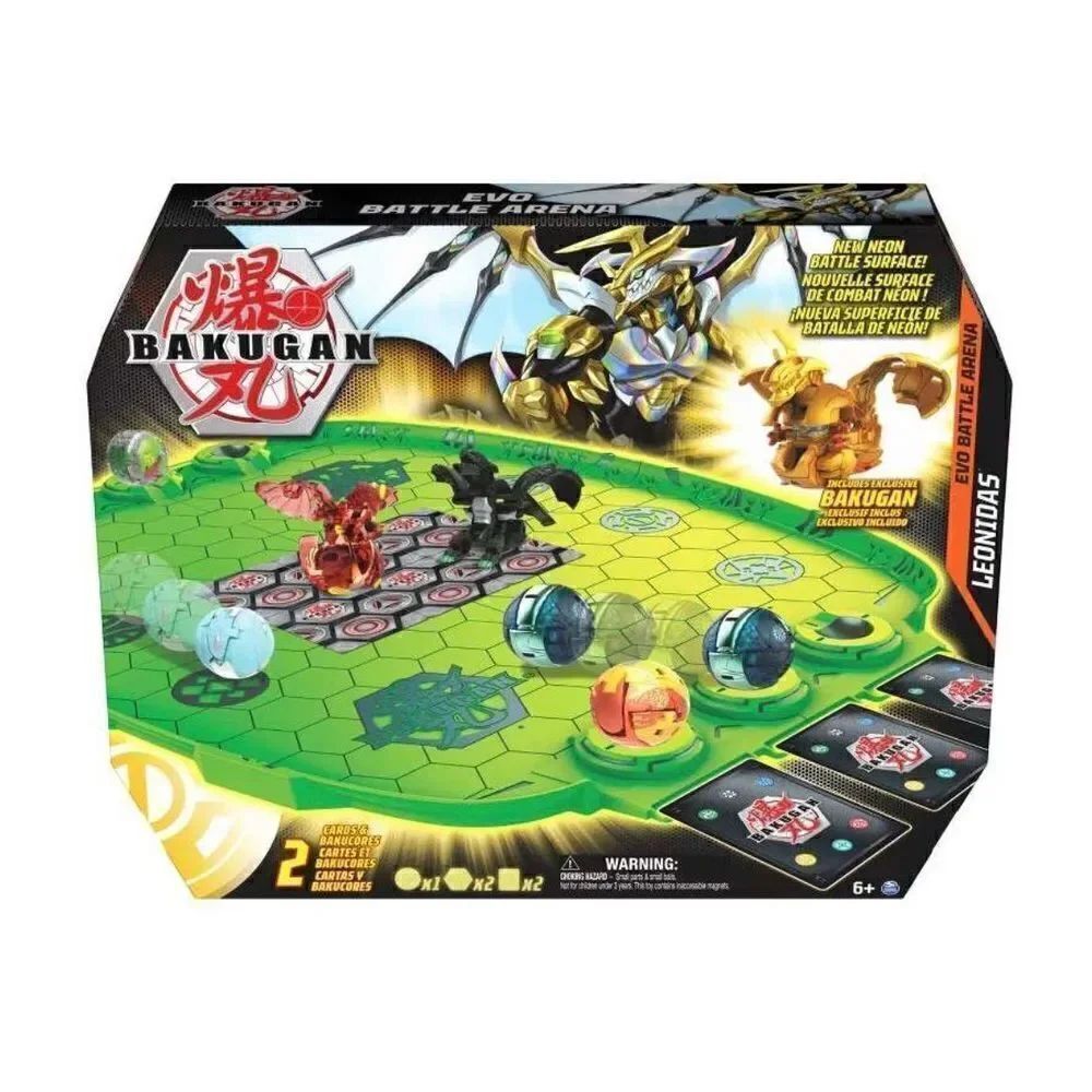 Bakugan Evo Battle Arena Playset including 2 Bakugan / 4 gate cards / 6 characte